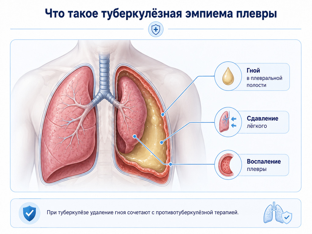 Что такое туберкулёзная эмпиема плевры
